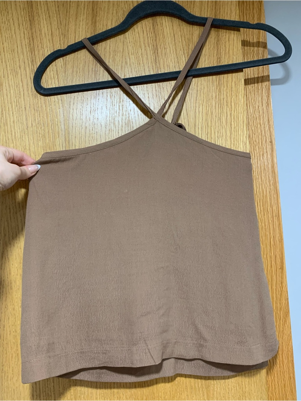 Olivaceous Tan Halter Tank - Size Small
